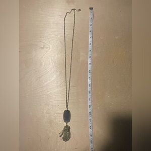 Kendra Scott Rayne necklace gray gold